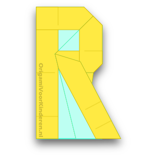 Origami Letter R